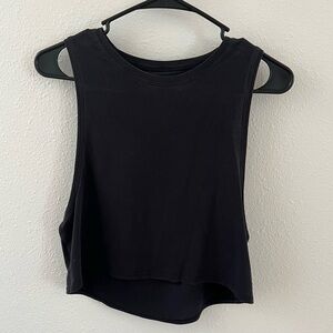 Lululemon Black Cut Back Tank size 4